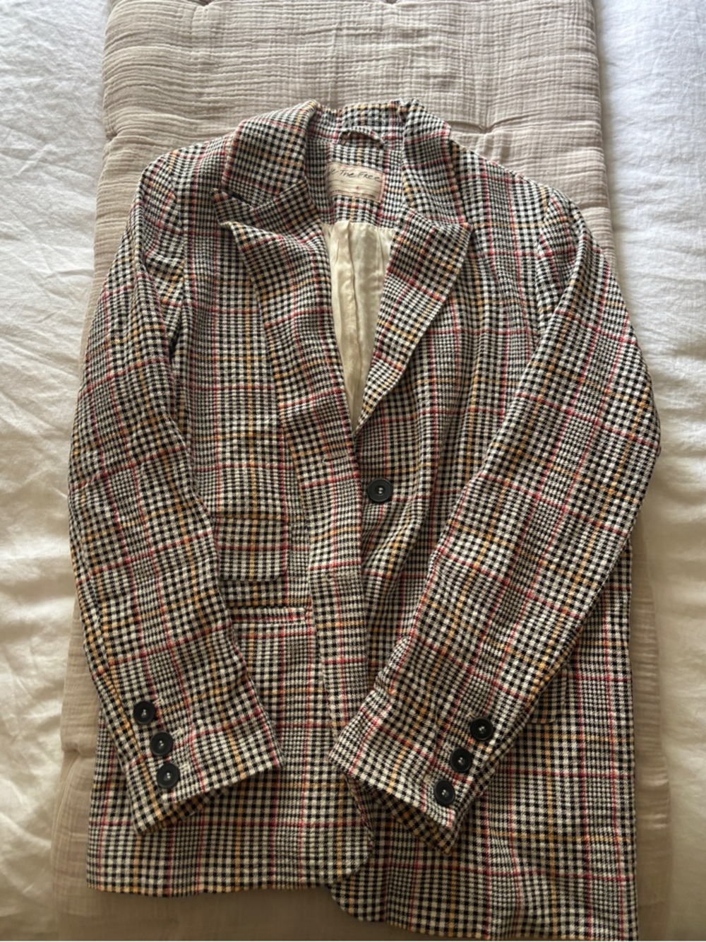 WE THE FREE Plaid Blazer